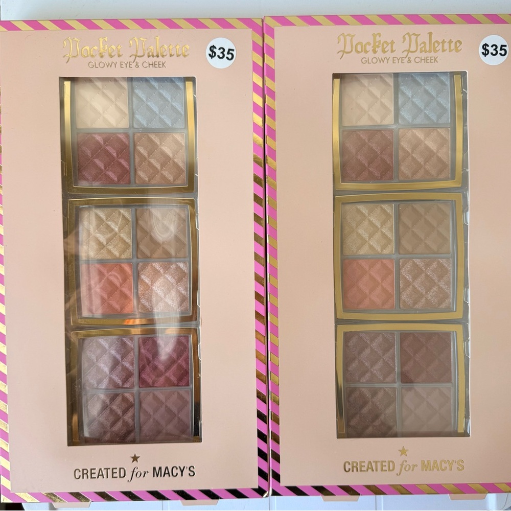 Macy's Pocket Palette Glowy Eye & Cheek Set - Pink, Gold, Brown